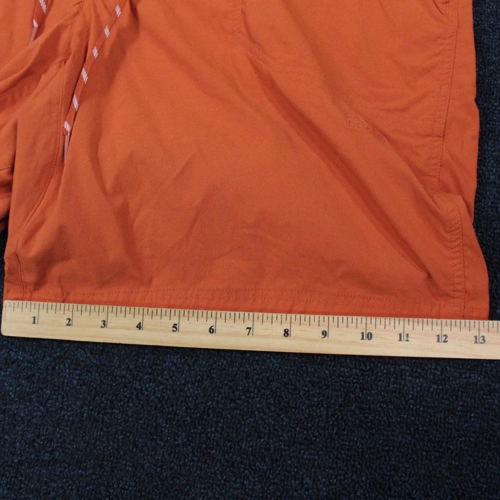 LL Bean Shorts Men XXL Cresta Cargo Hiking Outdoors Nylon Spandex Orange Active